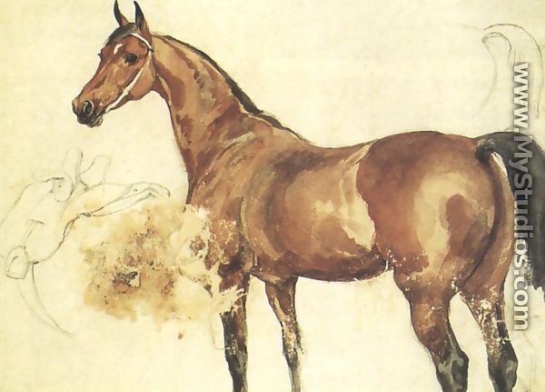 Chestnut Horse - Juliusz Kossak