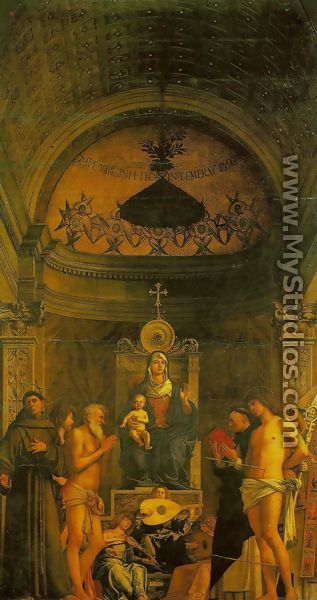 St. Giobbe Altarpiece (Pala di san Giobbe) - Giovanni Bellini