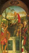 St. Christopher, St. Jerome, and St. Louis (I santi Cristoforo, Gerolamo e Ludovico) - Giovanni Bellini