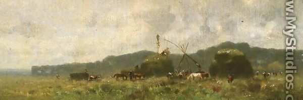 Carting of Hay - Wladyslaw Aleksander Malecki