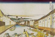 Nihonbashi in Edo (Edo Nihonbashi) - Katsushika Hokusai