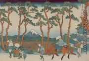 Hodogaya on the Tokaido Road (Tokaido Hodogaya) - Katsushika Hokusai