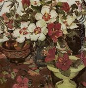 White and Red Hibiscus - Margaret Preston