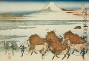 New Fields at Ono in Suruga Province (Sunshu Ono shinden) - Katsushika Hokusai