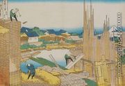 Across the Tatekawa and Honjo District (Honjo Tatekawa) - Katsushika Hokusai