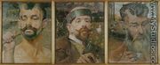 Self-Portrait with Fauns. Triptych - Jacek Malczewski
