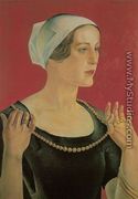 Portrait of a Lady with a Necklace - Ludomir Slendzinski