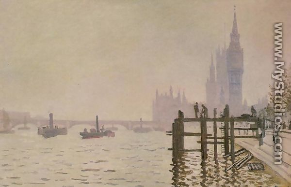 Westminster Bridge - Claude Oscar Monet