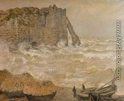 Rough Sea, Etretat (La Porte d'Aval) - Claude Oscar Monet