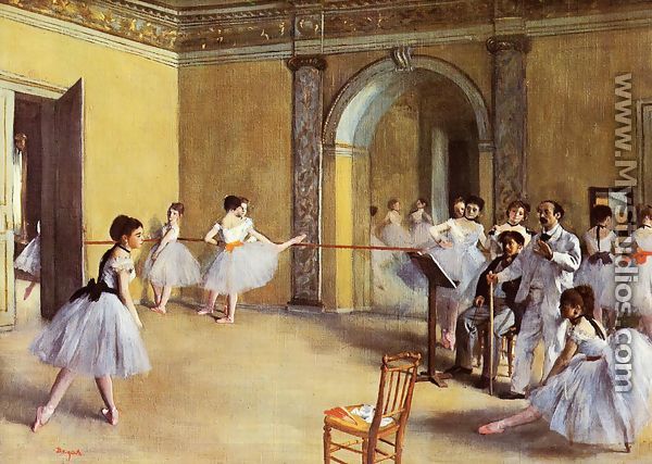 Dance Class at the Opera, rue Le Peletier - Edgar Degas