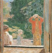 In Front of the Window at Le Grand-Lemps - Pierre Bonnard