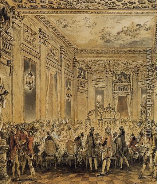 Banquet Given in the Presence of the King 1771 - Jean-Michel Moreau