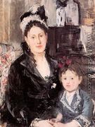 Portrait of Mme. Boursier and her Daughter 1874 - Berthe Morisot