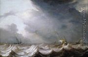 Dutch Vessels at Sea in Stormy Weather - Pieter the Elder Mulier