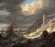 Shipping off a Rocky Coast in Storm - Pieter the Younger Mulier (Tampesta, Pietro)