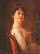 Portrait of a Woman (Noi arckep)  1885 - Mihaly Munkacsy