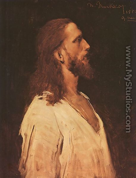 Study for "Christ before Pilate" (Tanulmany a Krisztus Pilatus elott cimu kephez)  1880 - Mihaly Munkacsy