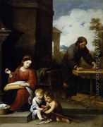 Holy Family with the Infant St John 1655-60 - Bartolome Esteban Murillo