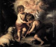 Infant Christ Offering a Drink of Water to St John 1675-80 - Bartolome Esteban Murillo