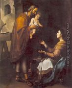 The Holy Family c. 1660 - Bartolome Esteban Murillo