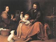 The Holy Family with a Bird 1650 - Bartolome Esteban Murillo