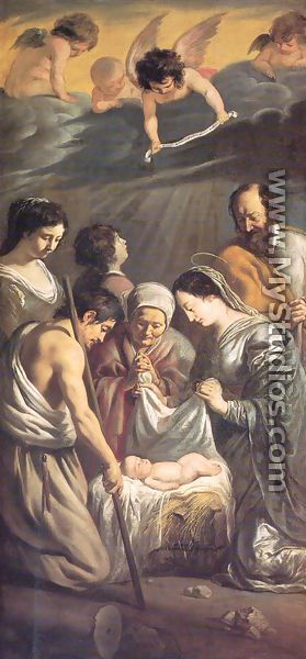 The Adoration of the Shepherds 1630-32 - Le Nain Brothers