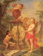 Cupid Sharpening his Arrow 1750s - Charles-joseph Natoire