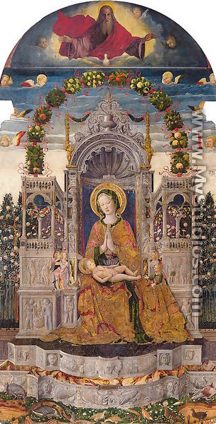 Virgin and Child Enthroned 1455 - Antonio da Negroponte
