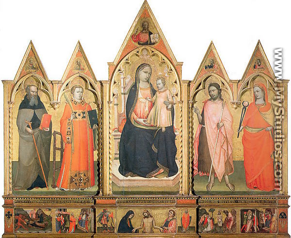 The Virgin Enthroned with Saints 1404 - Lorenzo di Niccolo