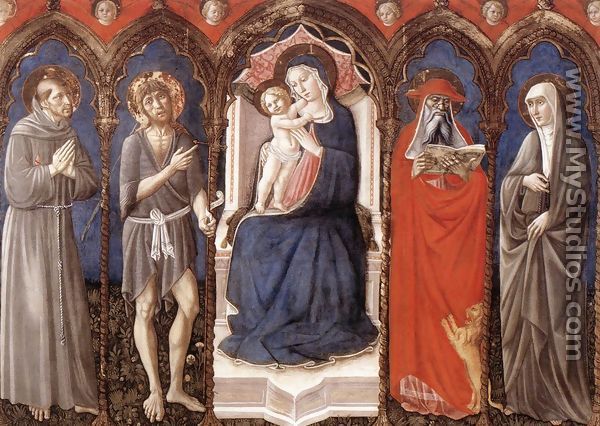 Madonna with Child and Four Saints 1468 - Niccolo Da Foligno