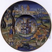 Broad-rimmed Bowl c. 1525 - Nicola Da Urbino