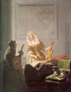 The Music Lesson 1671 - Jacob Ochtervelt