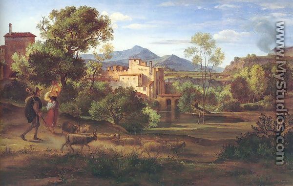 Italian Landscape 1830 - Johann Heinrich Ferdinand Olivier