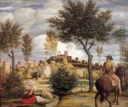 Ideal Landscape with Horseman 1822 - Woldemar Friedrich Olivier