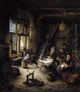 Peasant Family in a Cottage Interior 1661 - Adriaen Jansz. Van Ostade