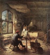 The Painter in His Studio 1663 - Adriaen Jansz. Van Ostade