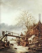 A Winter Scene c. 1645 - Isaack Jansz. van Ostade