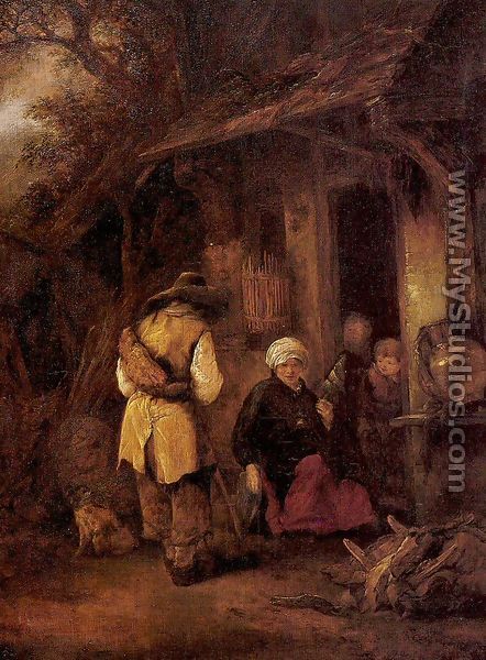 Rest by a Cottage 1648 - Isaack Jansz. van Ostade