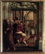 St Wolfgang Altarpiece- Purification of the Temple 1479-81 - Michael Pacher