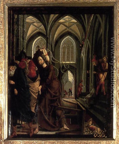 St Wolfgang Altarpiece- Purification of the Temple (2) 1479-81 - Michael Pacher