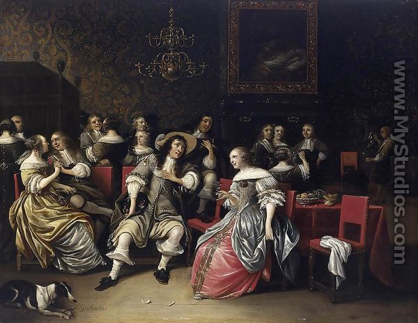 Musical Company 1660s - Anthonie Palamedesz. (Stevaerts, Stevens)