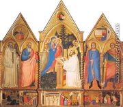 St. Bernard's Vision of the Virgin  with Saints - Matteo di Pacino
