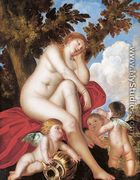 Sleeping Venus with Putti - (Alessandro) Padovanino (Varotari)