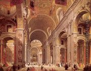 Interior of Saint Peter's, Rome 1746-54 - Giovanni Paolo Pannini