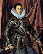Portrait of Felipe Manuel, Prince of Savoya c. 1604 - Juan Pantoja de la Cruz