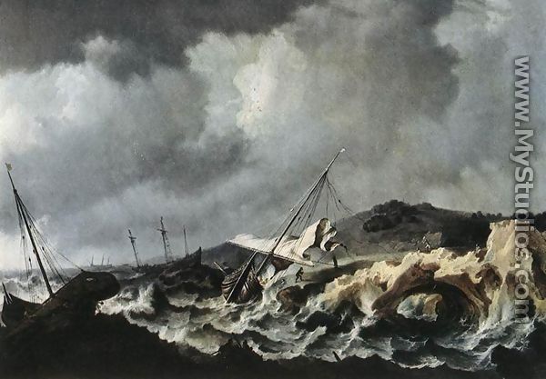 Shipwreck - Bonaventura, the Elder Peeters