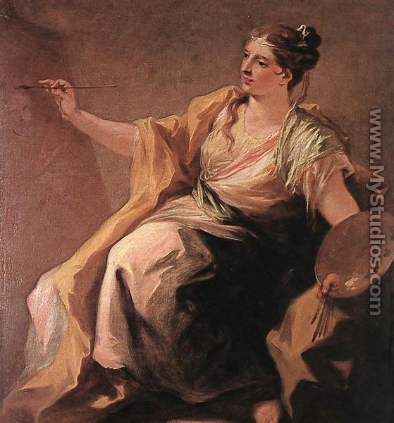 Allegory of Painting c. 1730 - Giovanni Antonio Pellegrini