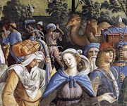 Moses's Journey into Egypt and the Circumcision of His Son Eliezer (detail-2) c. 1482 - Pietro Vannucci Perugino