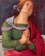 Saint Flavia Tempera and oil on wood panel, Vatican Picture Gallery - Pietro Vannucci Perugino