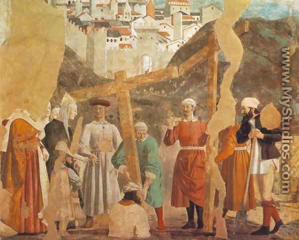 Discovery of the True Cross (detail-1) c. 1460 - Piero della Francesca